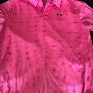 Under Armour Men's Vibrant Pink Polo